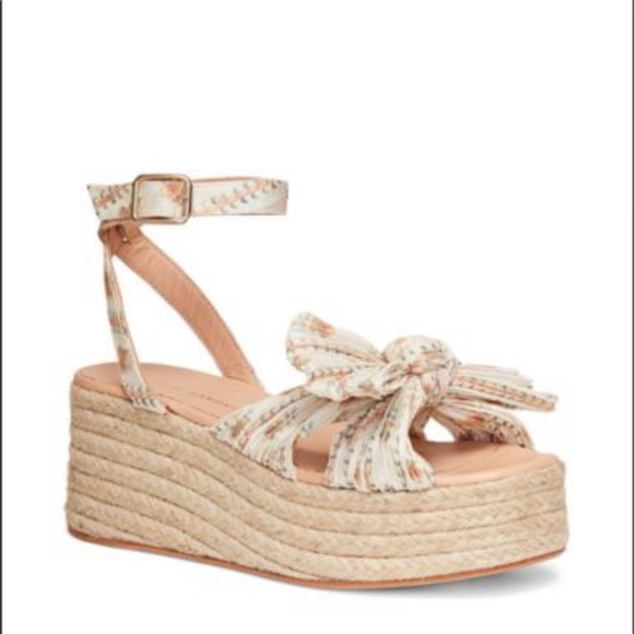 Loeffler Randall Women's PoseyPleated Knot Espadrille Platform